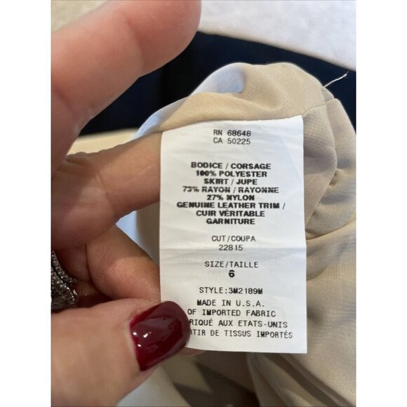 ABS Allen Schwartz Halter Dress Size 6 Ivory Lace Black Skirt Rockabilly Pin Up - Picture 14 of 15